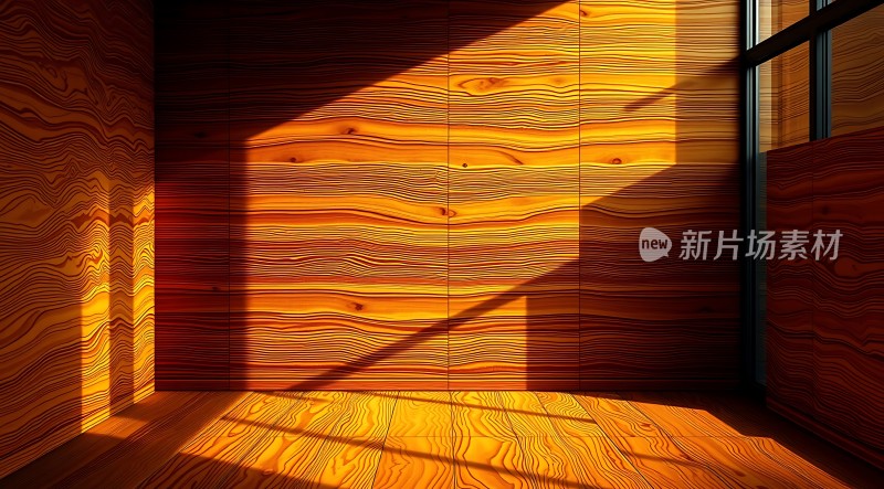 阳光下的木纹世界