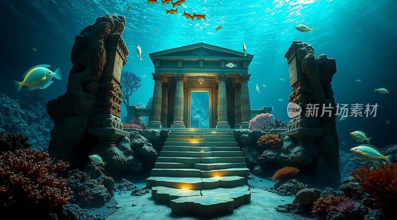 水下古建筑遗迹