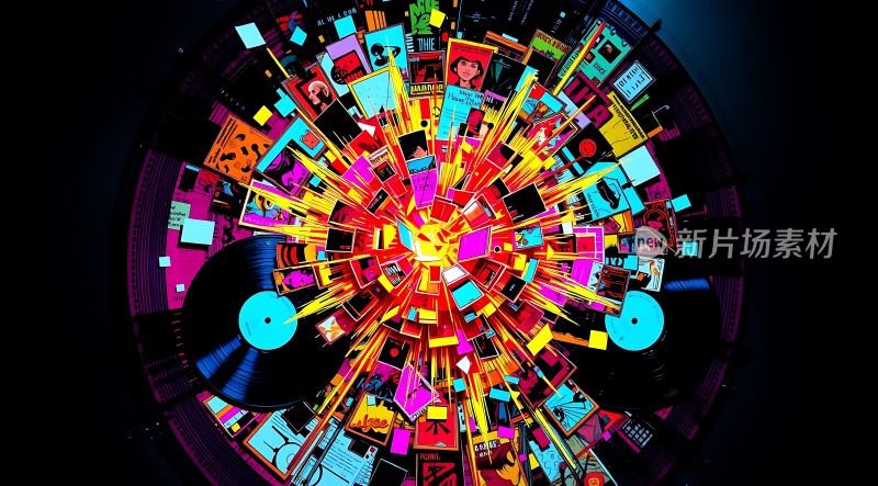 音乐风暴色彩与声音的碰撞