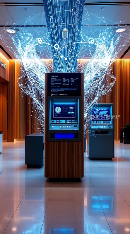 智能自助服务终端科技感十足