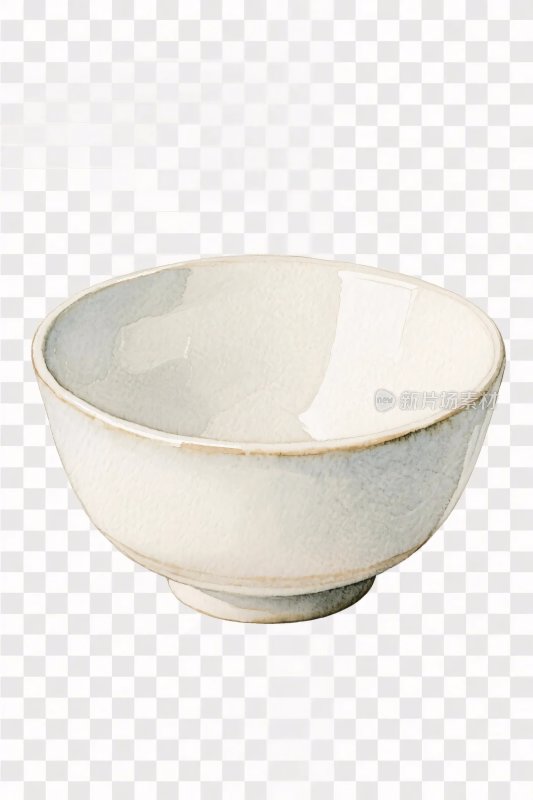 白色陶瓷碗简约设计