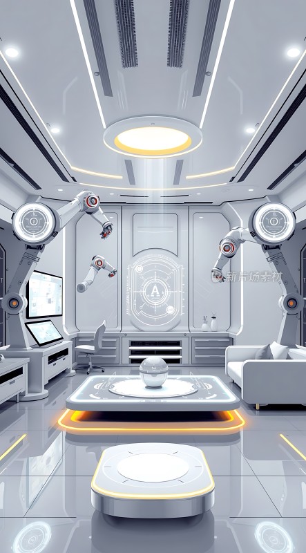 未来科技实验室智能机器人操作中心