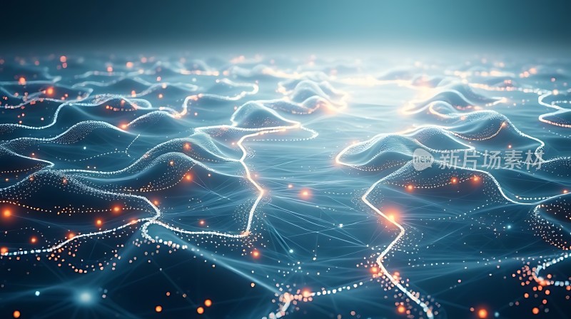 数字世界中的未来科技景观