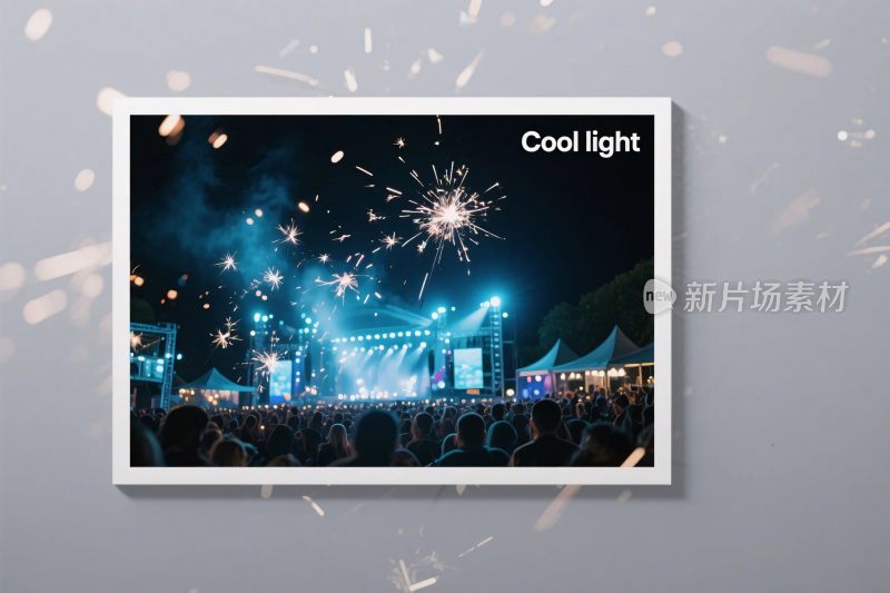 演出舞台灯光烟花