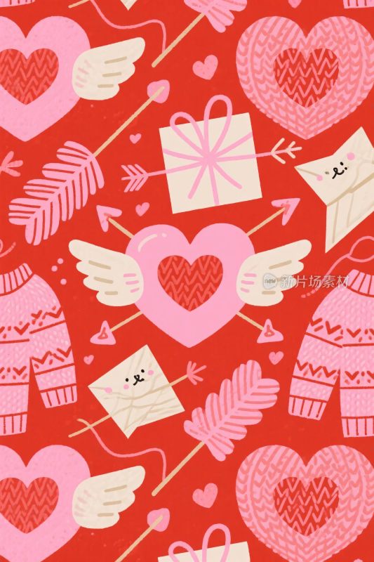 情人节爱心插画