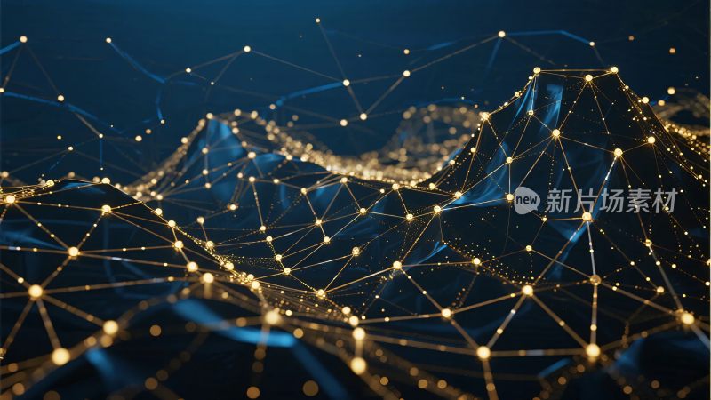 科技感网络线条动态画面