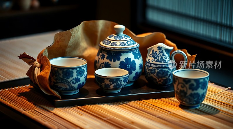 青花瓷茶具雅韵
