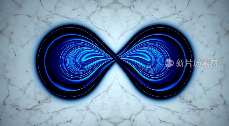 蓝色漩涡无限循环