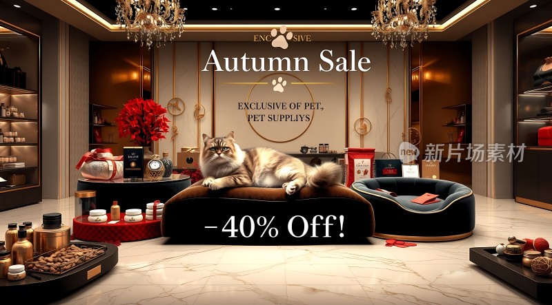 秋日宠物用品特卖会40%折扣等你来抢！