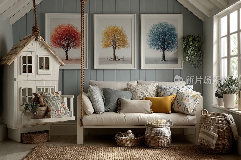 温馨舒适的室内角落装饰