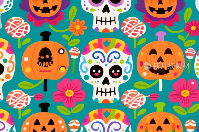 万圣节主题插画设计