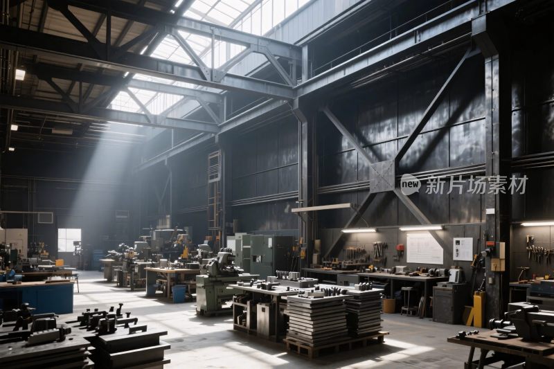 工业厂房内部场景