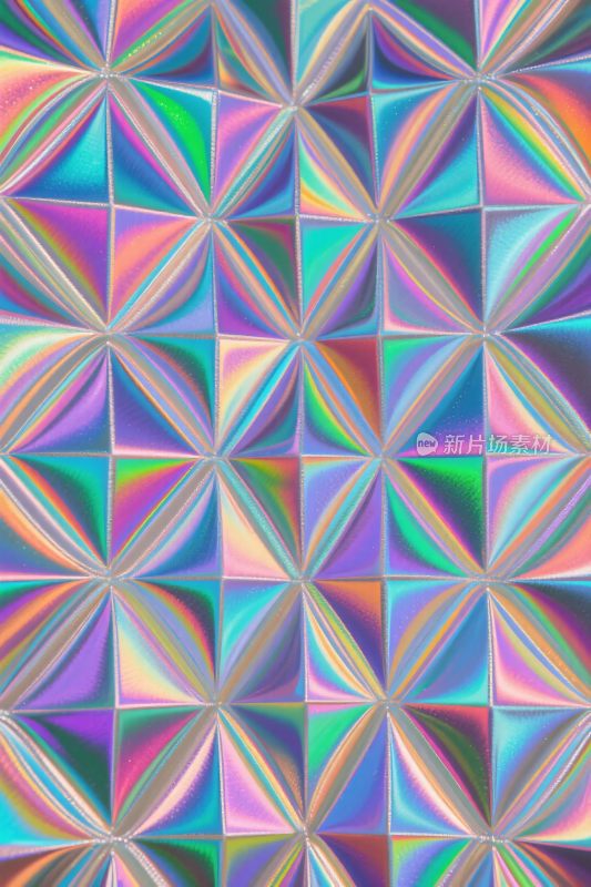 多彩几何艺术插画