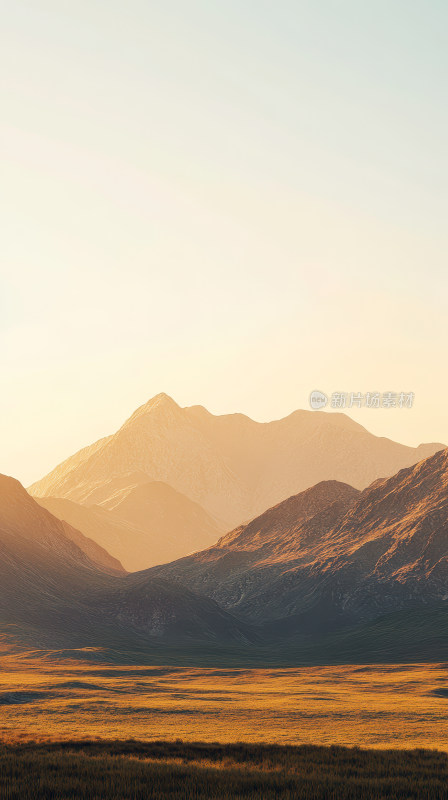 黄金时段宁静山景