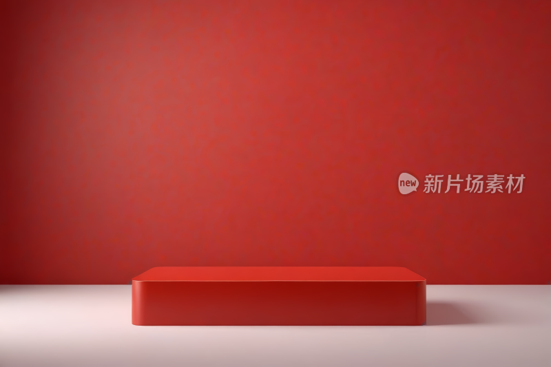 白色背景红色盒子特写高清图片