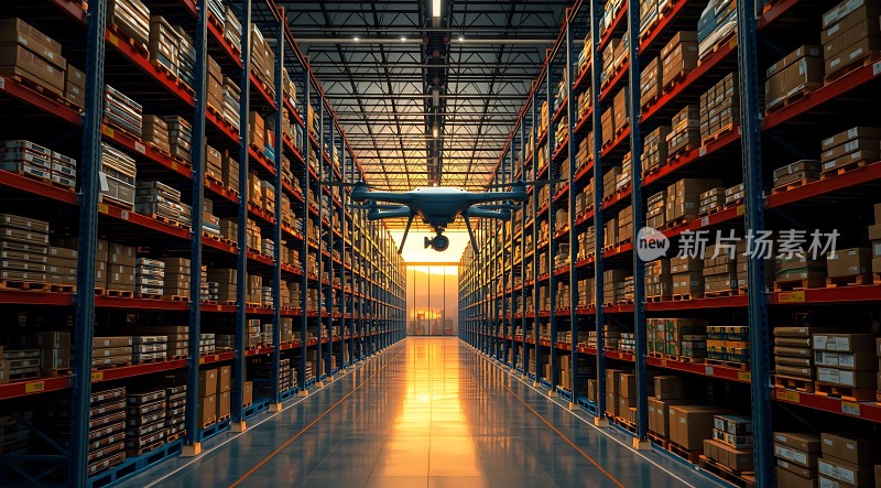 智能物流仓库无人机高效作业