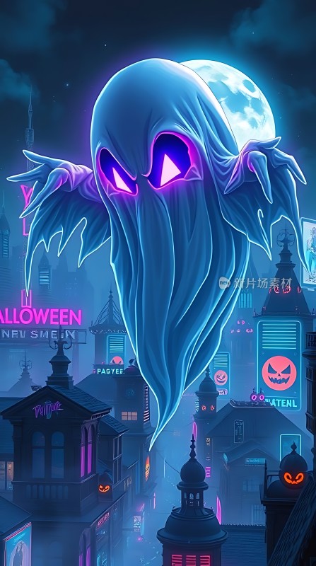 万圣节之夜幽灵城市