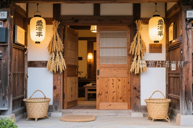 日式传统店铺入口