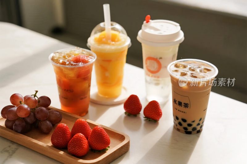 饮品水果展示图