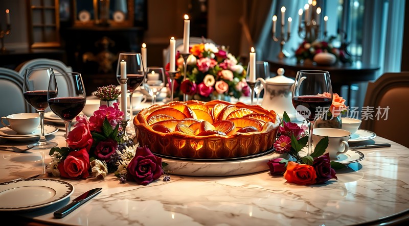 烛光晚餐浪漫时刻