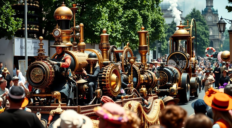 蒸汽机车游行盛况