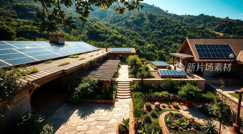 绿色家园太阳能与自然和谐共处