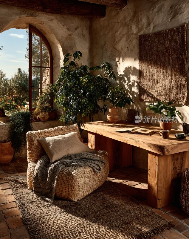 温馨舒适的室内绿植角落