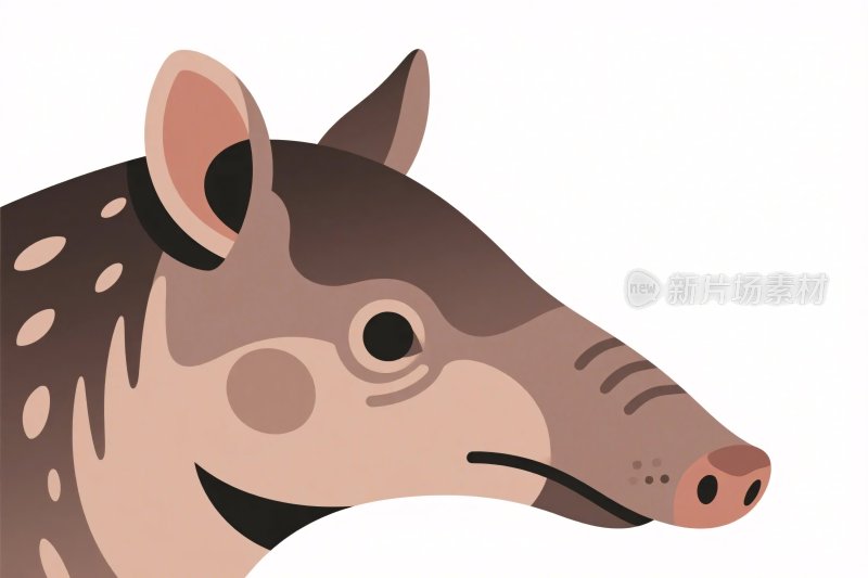 卡通穿山甲插画