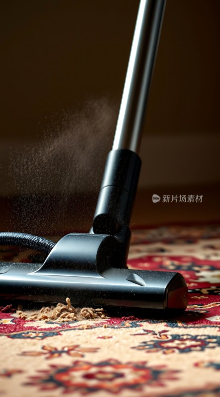 吸尘器清洁地毯灰尘飞扬