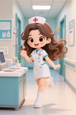 卡通护士形象插画 卡通护士形象插画