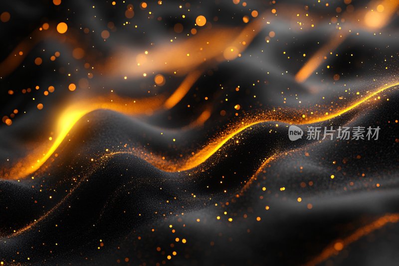 黑金动感流光背景