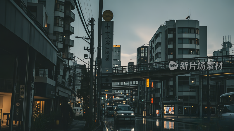 城市的夜景