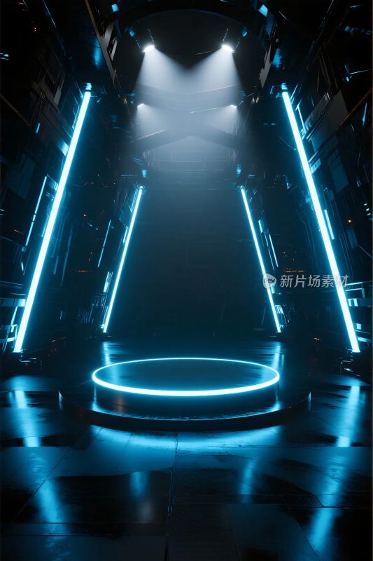 未来科技感舞台场景