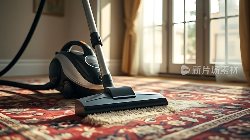 新片场素材 吸尘器清洁地毯