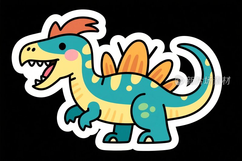 卡通恐龙卡通插画