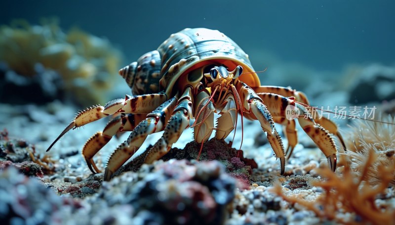 海底寄居蟹疾行