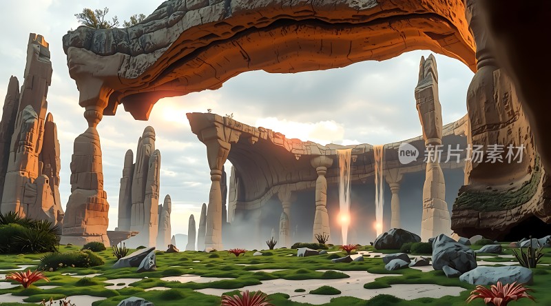 神秘峡谷自然奇观