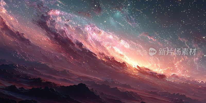 梦幻绚丽的星空宇宙景象