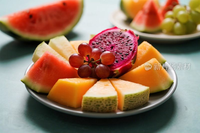 水果拼盘静物摄影图