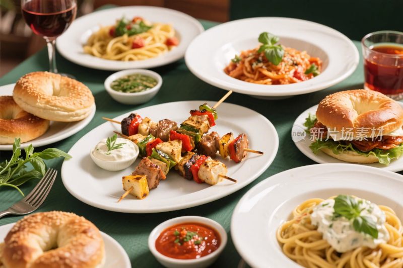 美食餐点展示图