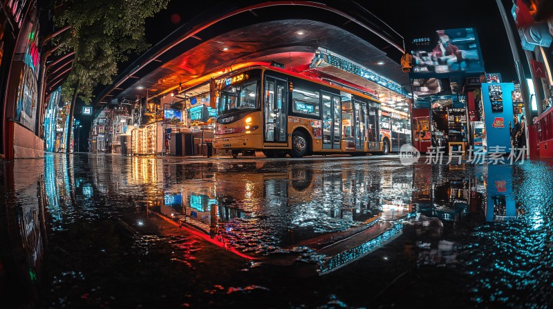 雨夜街头