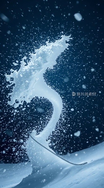 雪地飞舞的精灵