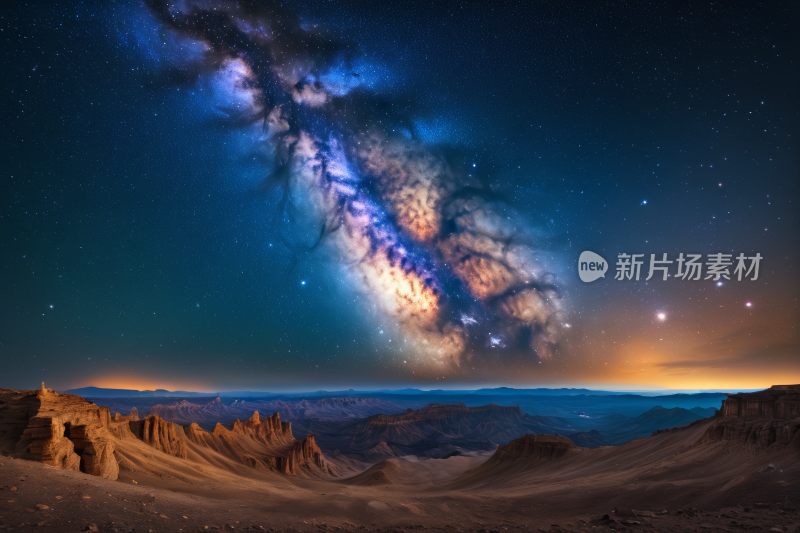 星空一个大星系高清背景图片