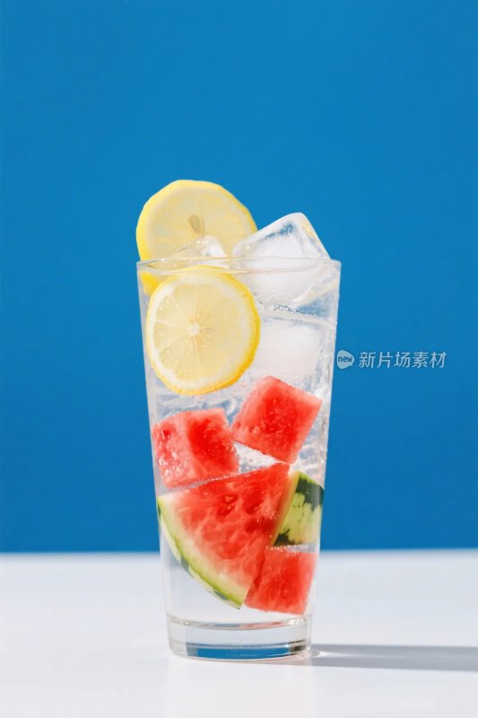 水果冰饮特写图