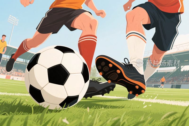 足球比赛竞技场景