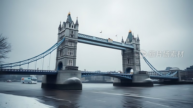 伦敦塔桥雪景