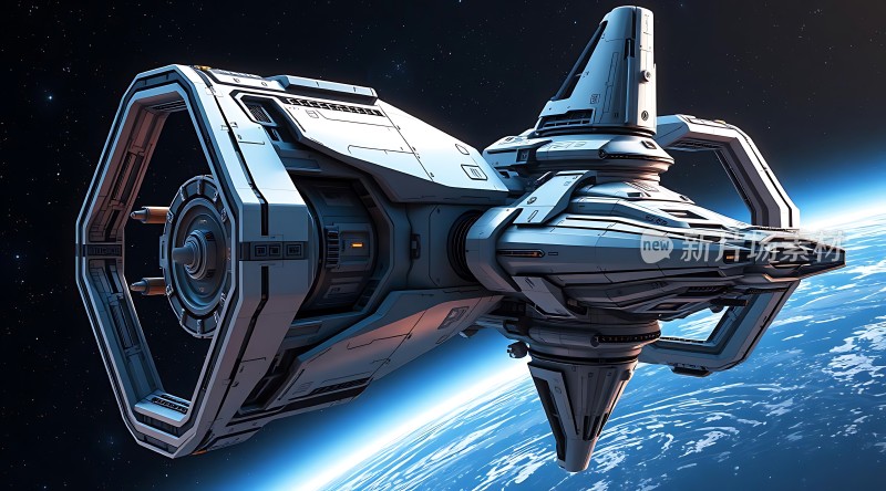 星际飞船遨游宇宙