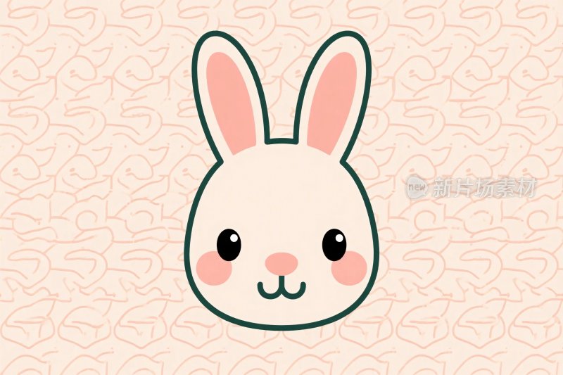 可爱卡通兔子插画