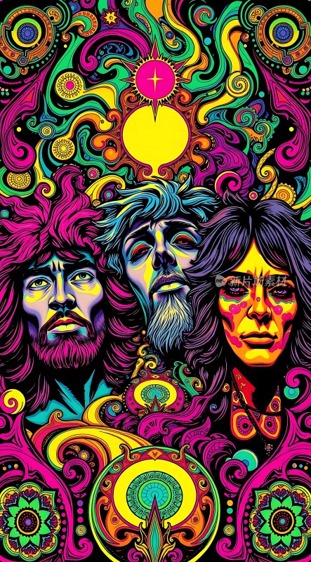 迷幻色彩人物艺术