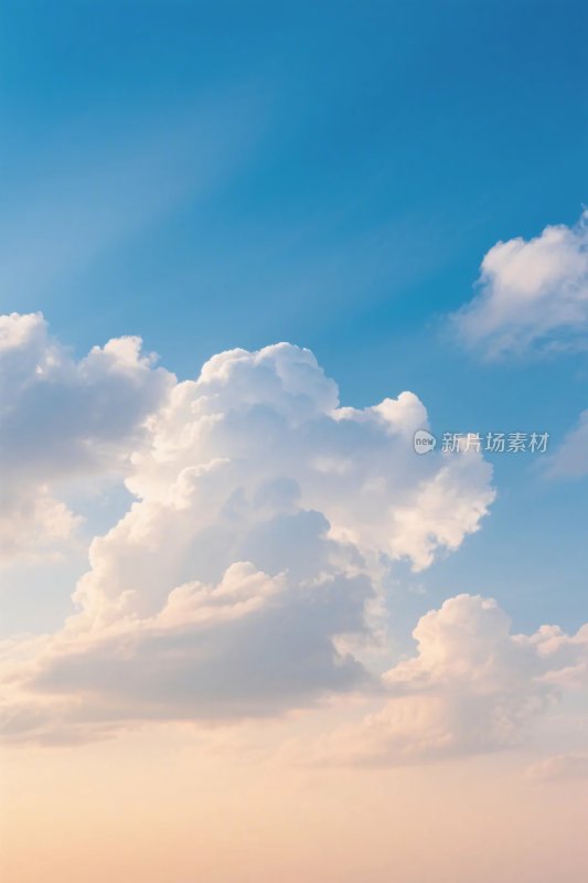 蓝天白云风景图